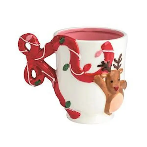 Reindeer Bow Christmas Mug
