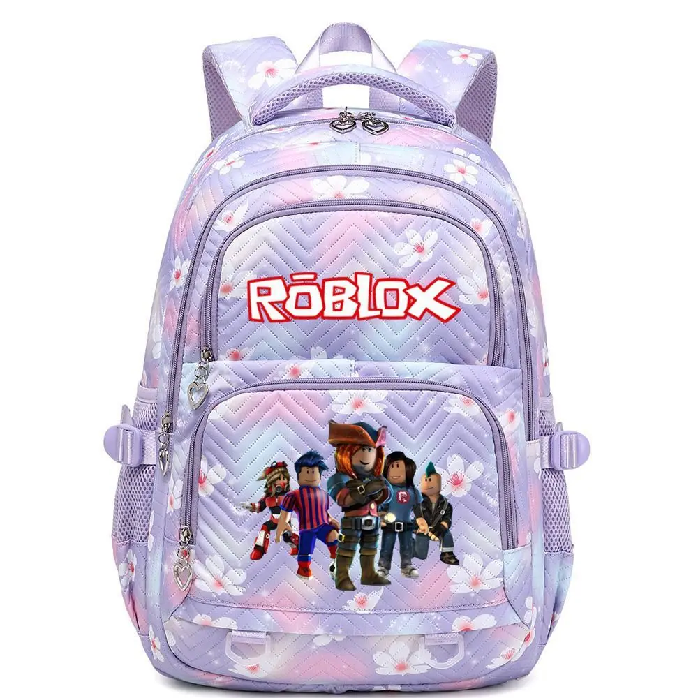 2026 New Campus Backpack with Virtual World Cartoon Roblox Game Merchandise Printed Design, Perfect for Casual Use