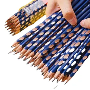 30 pcs pencils for pupil,Triangular Grip Pencils Ergonomic Hole Pencils Grip Correction Pencils Kids HB Pencils Preschool Writing Pencils Break-Resistant Pencils Triangular Wood Pencils Pre-Sharpened Pencils