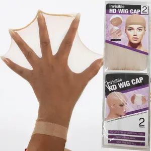 HD Wig Cap Transparent Stocking Wig Caps for Women Lace Front Wig Invisible Thin Nylon Cap Six