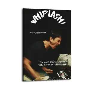 Whiplash Artistic Wall Decor, Waterproof Canvas Poster, Cute And Vibrant Poster for Bathroom, Living Room, Bedroom, Dorm, A Perfect Gift Idea for New Year Home Decor