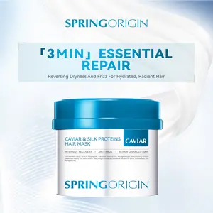 Spring oringin Caviar Collagen Hair Mask: Intensive Repair Treatment for Damaged, Dry Hair - Controls Frizz & Deep Hydration