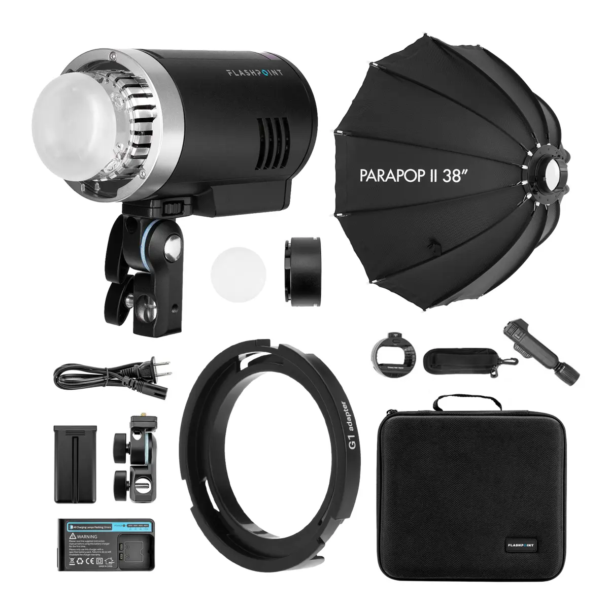 Flashpoint XPLOR 300 Pro TTL R2 Monolight, Bundle with 24" PS-B24K ParaSnap Octagonal Softbox and OTA Set