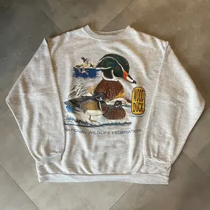[Sale off up to 50%] Vintage 90s NATIONAL WILDLIFE FEDERATION Wood Duck Sweatshirt, Graphic Streetwear shirt
