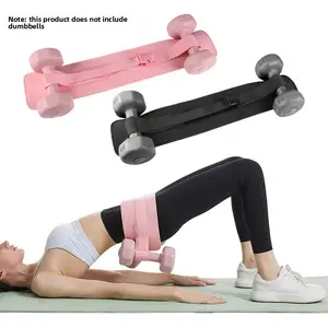 Hip bridge belt with dumbbells for women's fitness, hip thrust training belt with weight-bearing equipment, hip muscle cushion for men's exercise