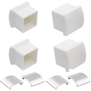 AC36-2 Ladder Stabilizer Replacement Rubber End Caps Fits for Werner Extension Ladder Accessories, Ladder Standoff/Stabilizer AC78 & AC76, Ladder Leveler Pads for Werner Ladder Bumpers - 4 Pair