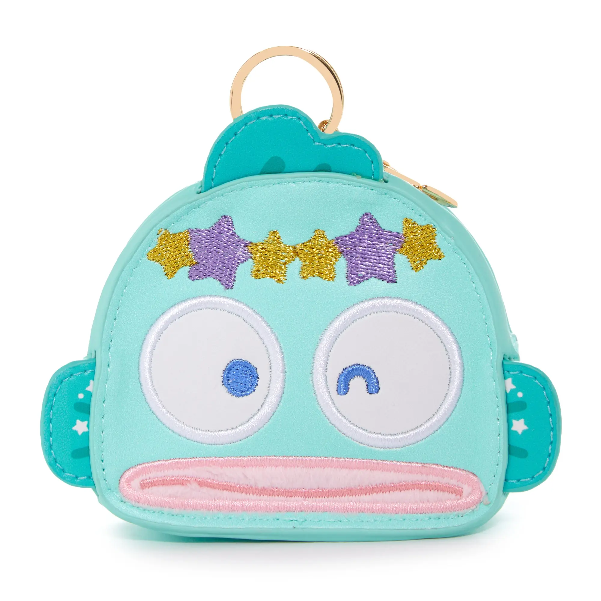 Sanrio Women's Plush Fish Coin Case Wallet, Mysterious Star Series, Zipper-Closure, Embroidery-Detailed Fabric Accessory for Women's Wallets Sanrio Women's Plush Fish Coin Case Wallet, Mysterious Star Series, Zipper-Closure, Embroidery-Detailed Fabric Accessory for Women's Wallets
