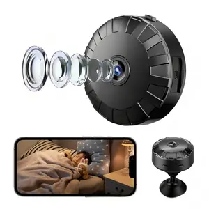 Sunflower Mini Camera, 1080P HD Wireless Smart Camera, Infrared Night Vision Remote Real-Time View Home Security Cam, No Memory Card Included