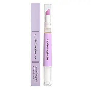 2-in-1 Cuticle Oil Pusher Pen, Manicure Cuticles Remover Pens for Dry Damaged Nails, Moisturize Strengthen Brighten, Nail Care Product (1pcs)