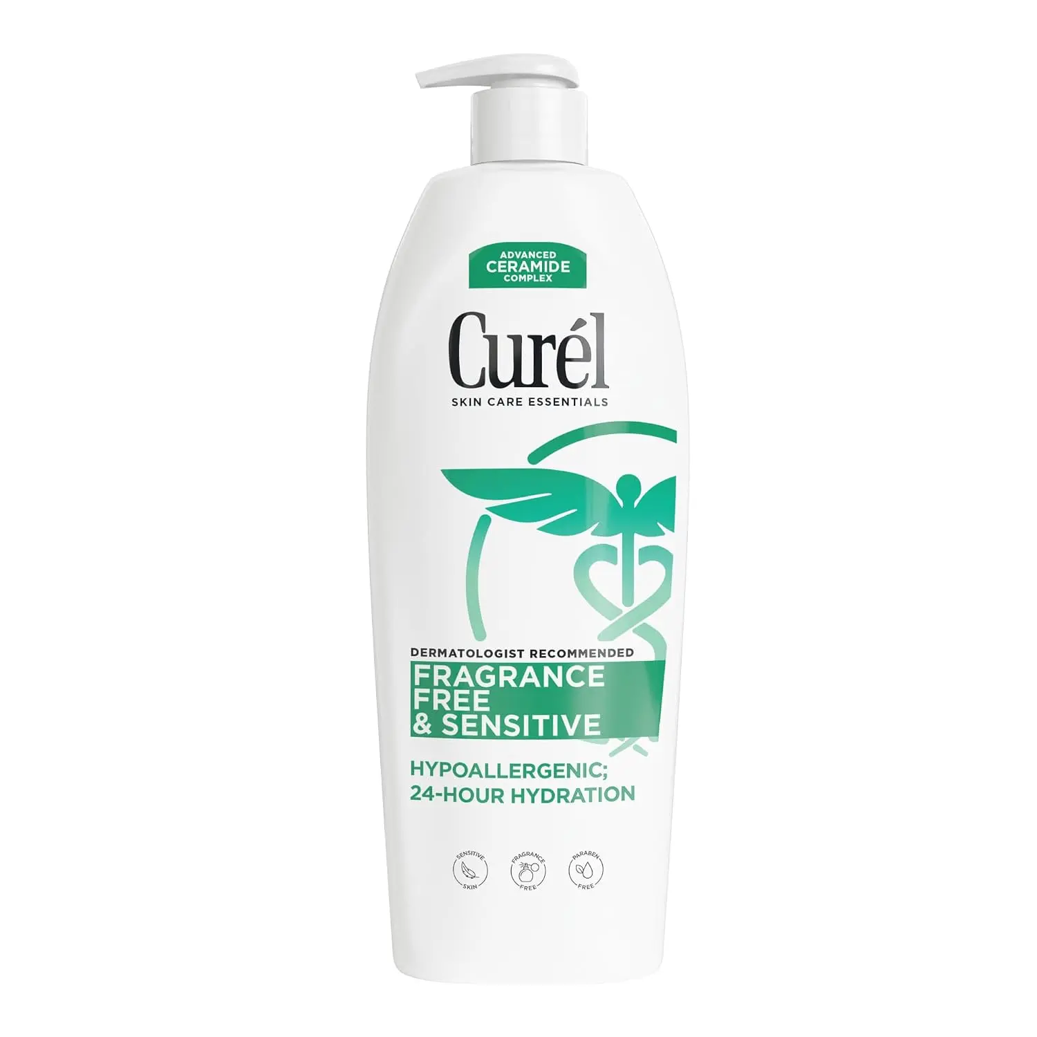 Curel Fragrance-Free Comforting Body Lotion, 20 Oz – Advanced Ceramide, Moisture Barrier Repair, For Dry & Sensitive Skin