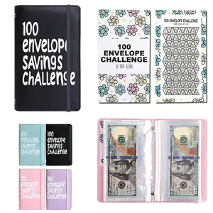 100 Days Saving Challenge Coin Envelope BudgetStorage Book - Binding Covers With Daily Savings Tracker,Habit-Forming System, And Cash Savings Goal Of $5050Develop A Consistent Savings Habit