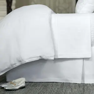 Bloom White Linen Bedskirt