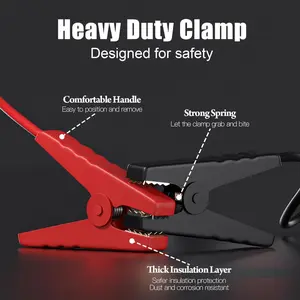 Booster Cables Jump Starting Car Tool Battery, Temperature resistance 392 ℉ (200 ℃ ) Truck Vehicle