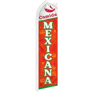 Mexican Themed Large Size Polyester Knit Wind Resistant Banner, Festive & Party Supplies Backdrop for Home Decor