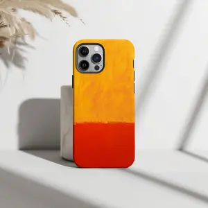 Mark Rothko Terracotta Phone Case | Color Block Abstract Art | iPhone 17 16 15, Samsung Galaxy, Pixel