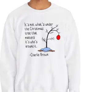Charlie Brown Christmas Sweater “It’s Not What’s Under The Christmas Tree…”
