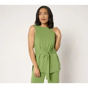 BEAUTIFUL by Lawrence Zarian Petite Sleeveless Tie Waist Tunic