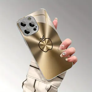 Premium Luxury iPhone Case with Electroplated Edges - Business Minimalist Style for iPhone 17/16/15 Pro Max 14 Plus/13/12/11 Pro Air