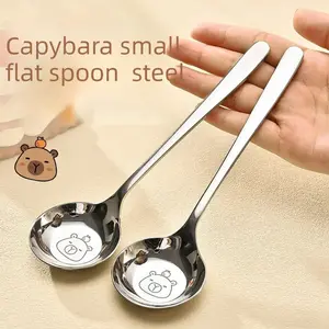 4PCS Stainless Steel Long-Handled Deep Soup Ladle, Food Grade, Personal Household Use