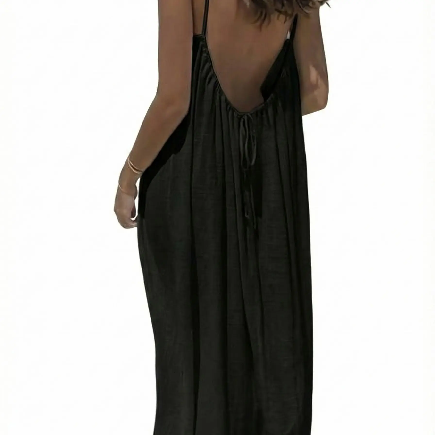 low back oversized maxi beach dress MIKUTA | The White Low Back Base Tank Dress | Designer Clothes & Apparel | S