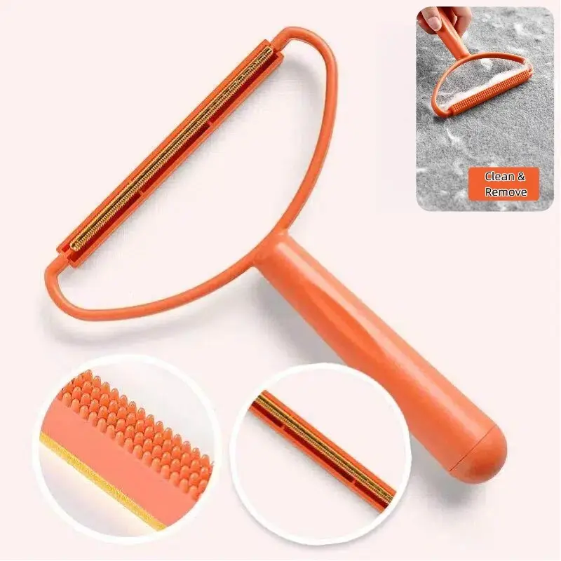 New Upgrade Gentle Pet Hair Remover Brush for Cats and Dogs Owner, Two Uses 1 Count Effective Fur Remover for Sofas Carpets Beds, Easy to Use Hair Scraper Tool