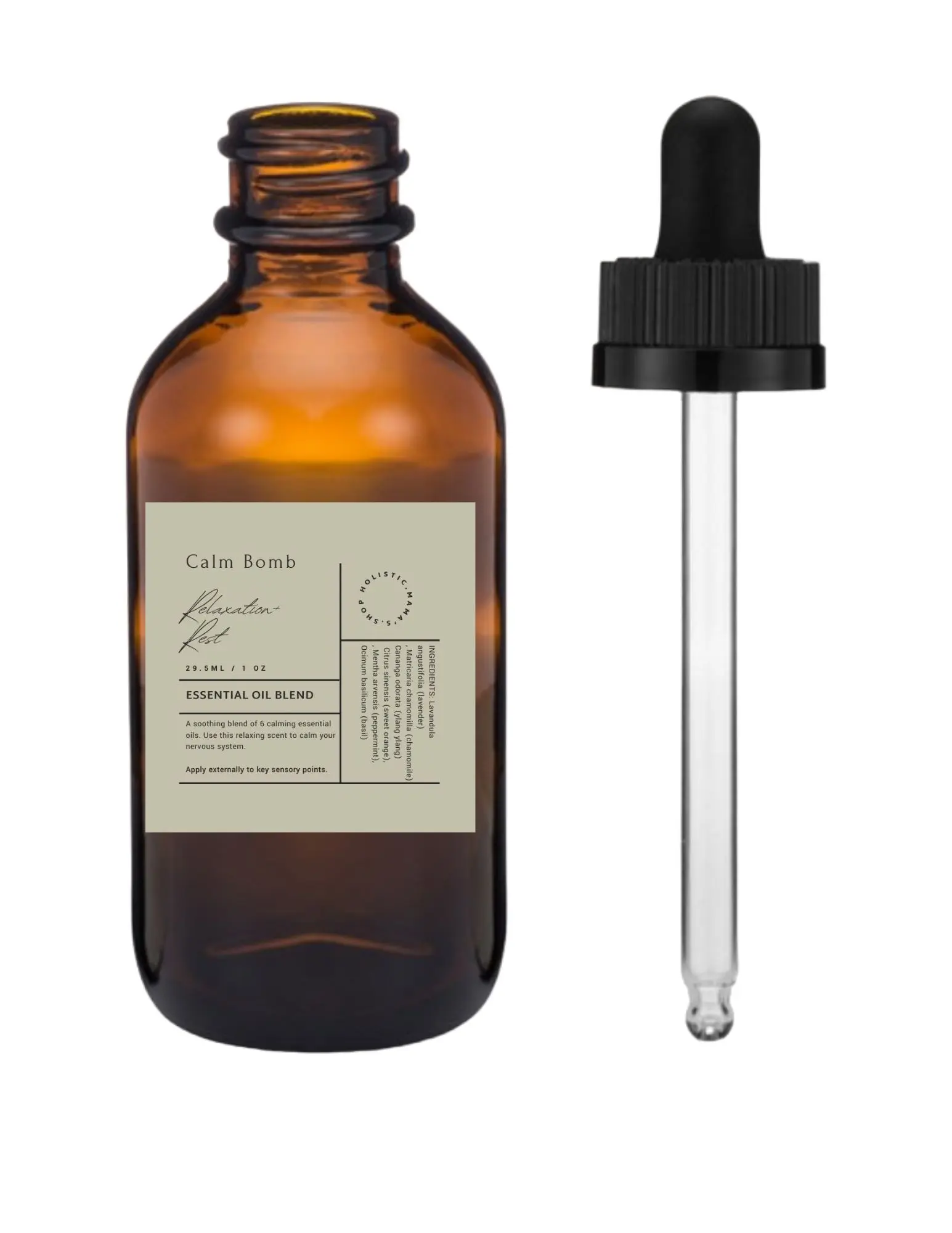 Calm Bomb Essential Oil Blend - 100% pure therapeutic grade. 1 oz