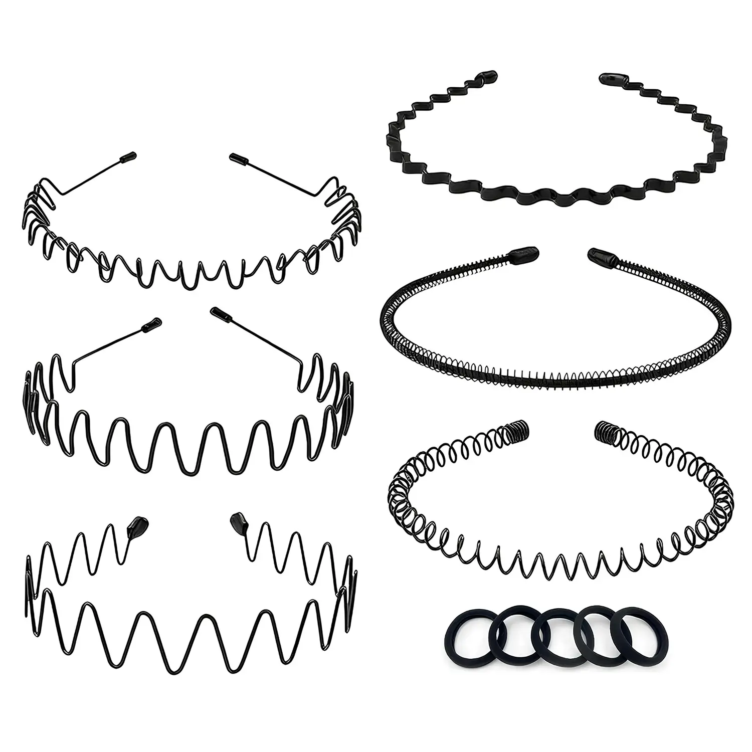 6pcs+5 hair ties