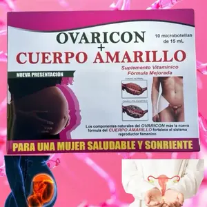 Ovaricon Cuerpo Amarillo Mujer Dietary Supplement - 10 Microdoses of Vitamin B1, B2, B3, MSM, Glucosamine & Omega for Healthcare and Edible Fitness