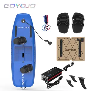 GOYOJO Pro Electric Surfboard, Blue, 15kW Motor, 75Ah Battery, 45km/h High-Speed Jetboard with Surf Cube for Casual & Competitive Surfing