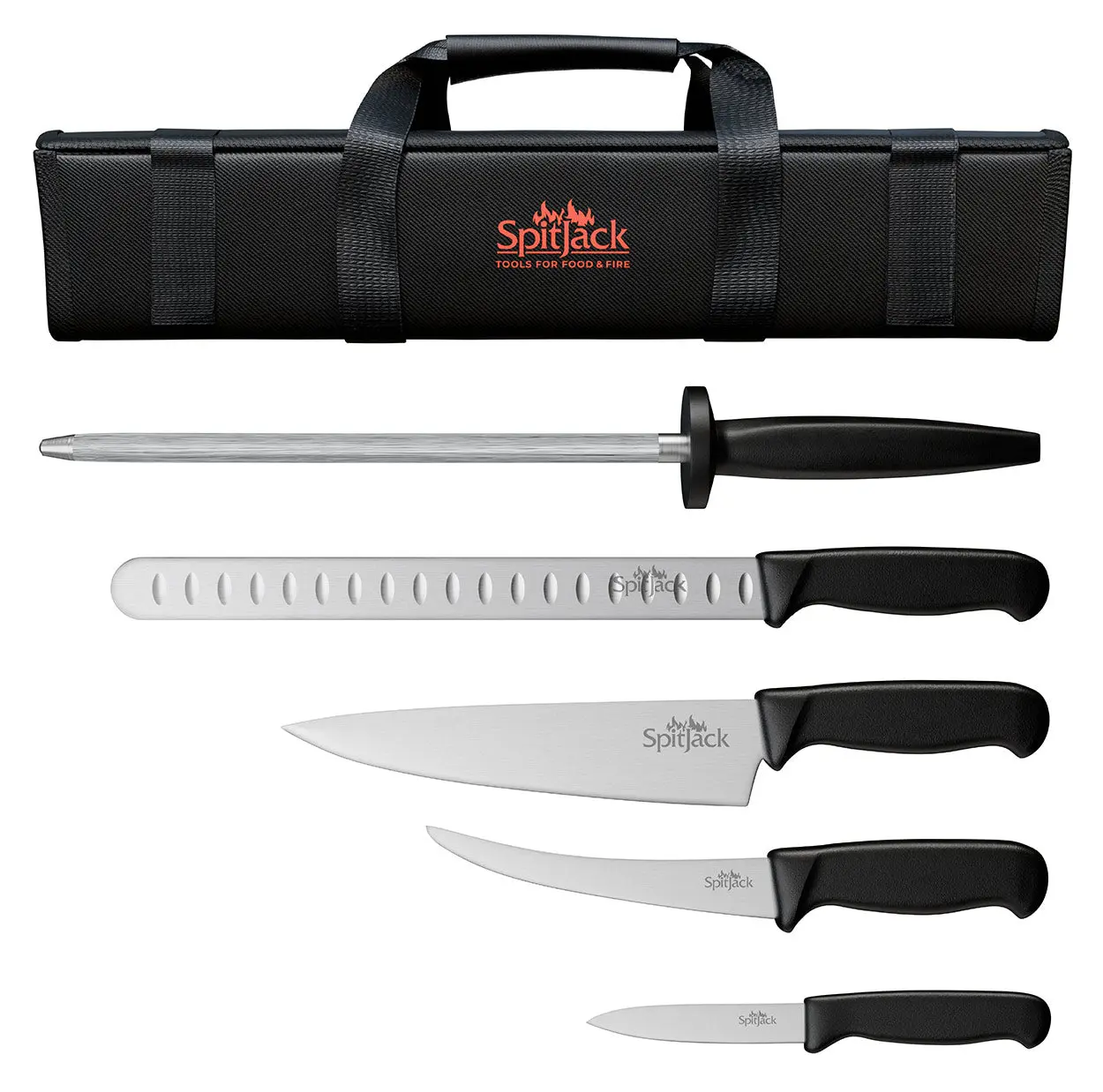Barbecue Knife Bundle with Brisket Set, Chef's Knife, Sharpening Hone, Paring Knife and Case Barbecue Knife Bundle with Brisket Set, Chef's Knife, Sharpening Hone, Paring Knife and Case