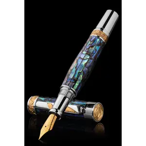 Rainmaker Blue Abalone Shell Fountain Pen