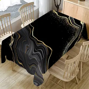 Abstract Marble Pattern Tablecloth, Rectangular Tablecloth, Table Decoration Supplies for Home Kitchen Dining Room Wedding Party, Picnic Table Cover