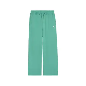 PUMA Mens Wardrobe Essentials Wide Sweatpants Casual - Green