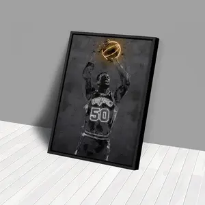 [ SPORT POSTER- UNFRAMED POSTER] David Robinson Poster San Antonio Spurs NBA Hand Made Poster Print Kids Wall Art Man Cave Gift Home Decor