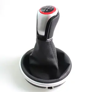 Car Interior Replacement Part for Skoda Fabia Ii (2006-2010), Silver Color Gear Shift Knob, Durable and Easy Installation