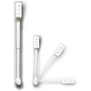 1800J Power Socket Expander Features USB-A,USB-C,2 AC Electrical Outlet Extender Stick for Hard to Reach Spaces Extends Rotating Adjustable Outlet Extender Plug for Behind Couch,Nightstands,Desks