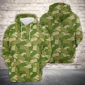 Amazing Camouflage Of Cash 3D Printed Hoodie