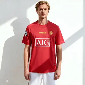 0708  Ronaldo 7 Home Long Sleeve Soccer Jersey Champions League