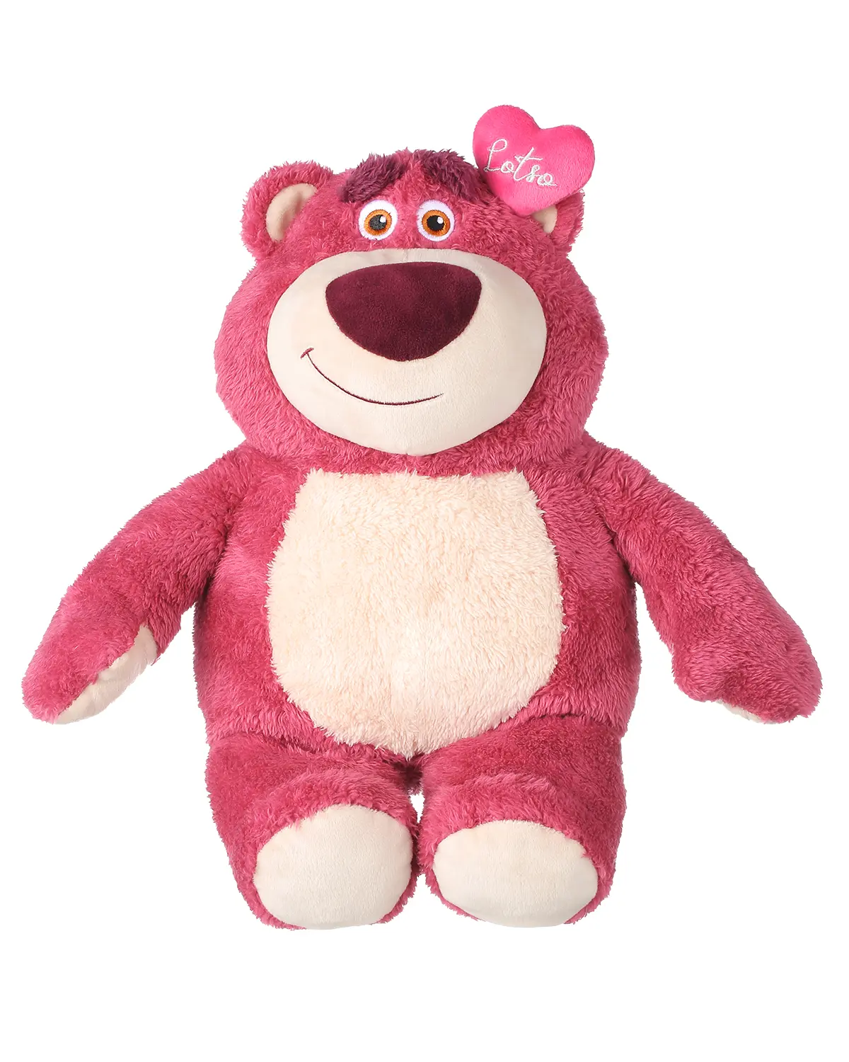 Disney Pixar Lots-o'-Huggin' Bear Small Plush Toy with Real Strawberry Fragrance - Classic Pink Collectible Gift