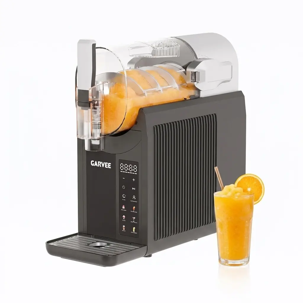 Garvee 6-in-1 Slushie Machine – 2L Stainless Steel Frozen Drink Maker with LED Display, 7 Auto Programs & Auto Clean – Make Ice Cream, Milkshakes, Cocktails & Smoothies at Home
