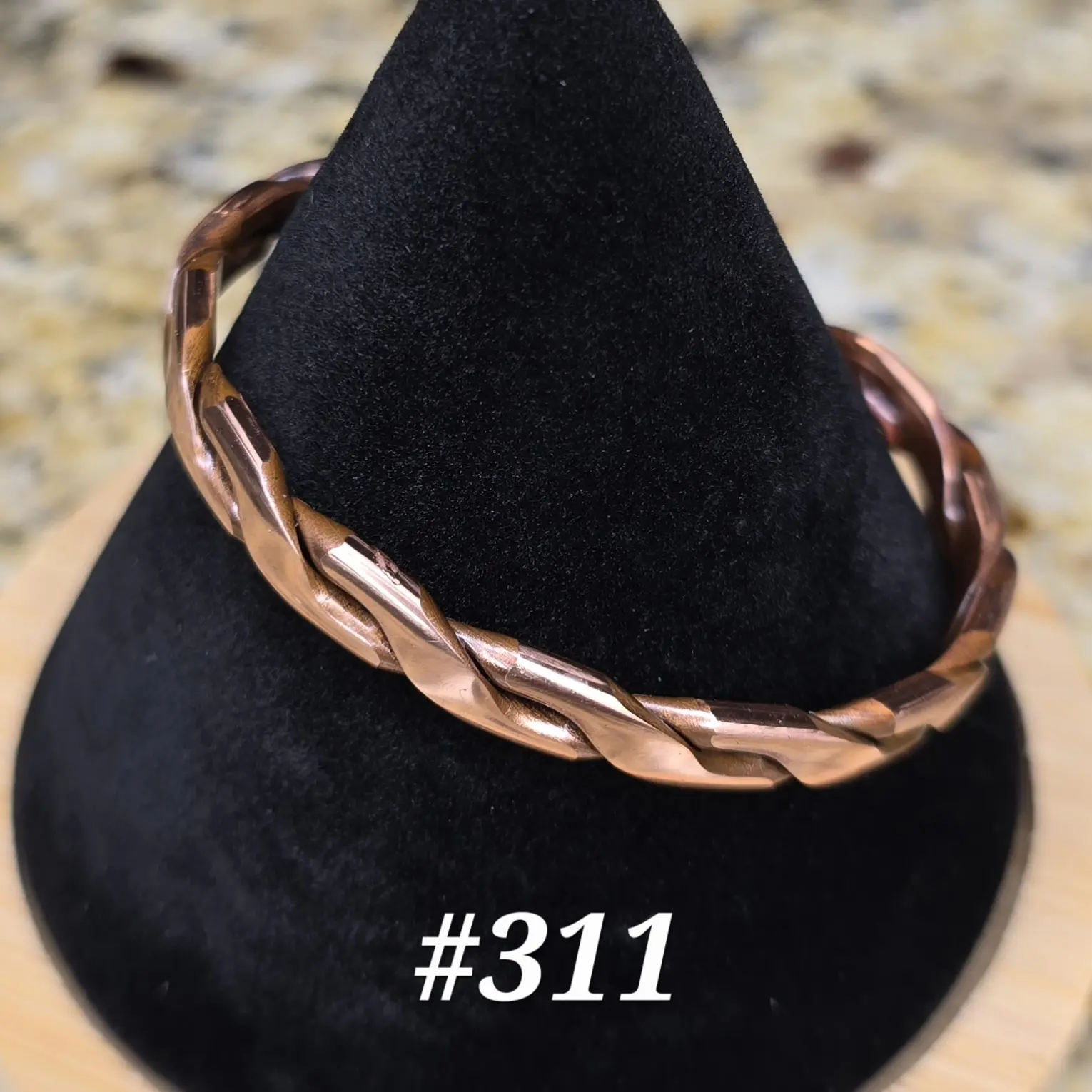 #311 Pure Copper 5 1/4" x 1/4" Cuff Bracelet Handmade Artisan Jewelry Unisex Gift Ready Open Cuff Design Comfortable Daily Wear