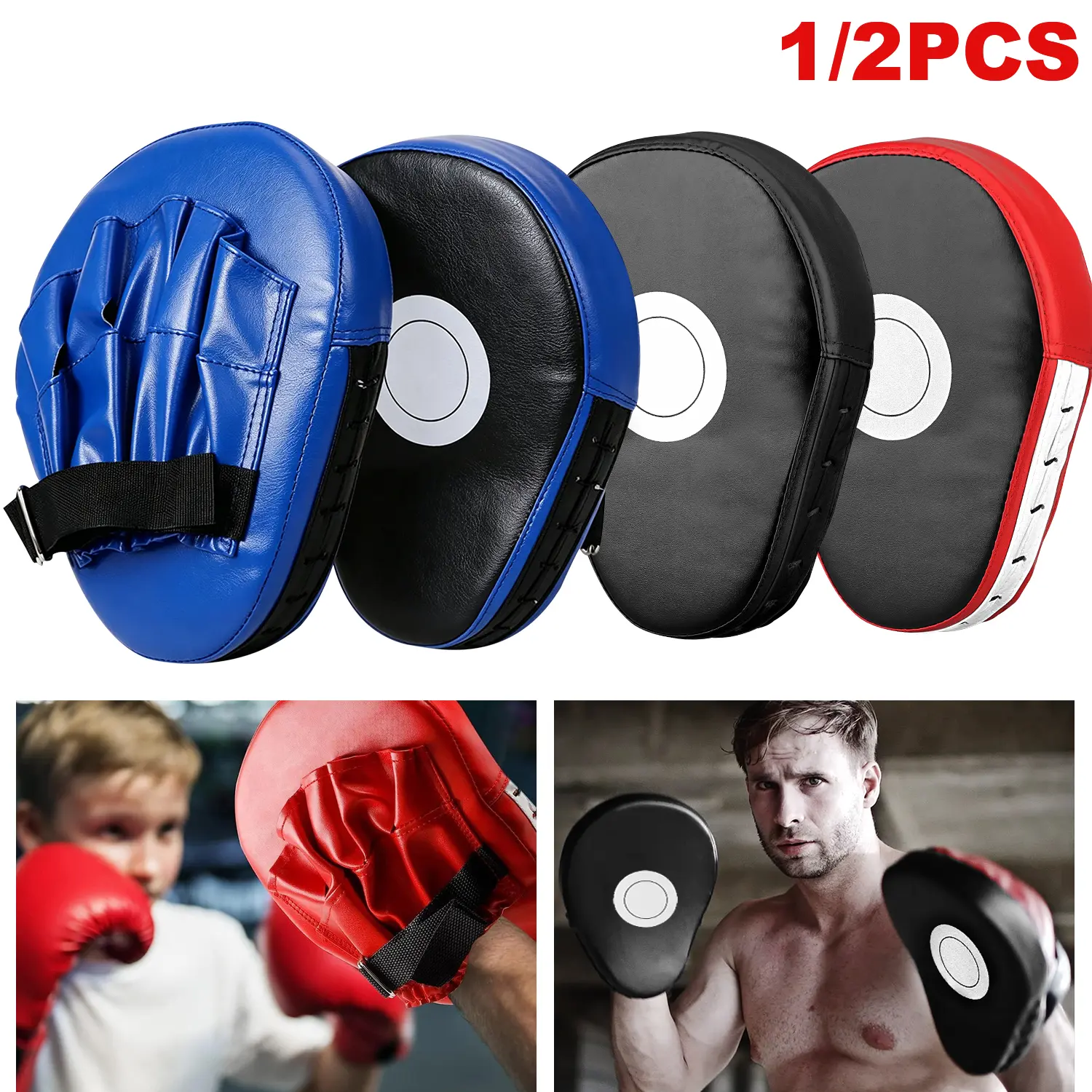 1/2PCS Curved Punching Mitts, Boxing Pads Kickboxing Striking Target Pads, Perfect Boxing Equipment for Athletes
