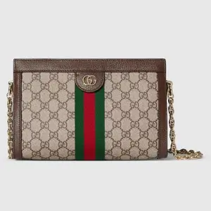 Pre-owned GUCCI Ophidia GG Supreme Chain Wallet / WOC th2512010212