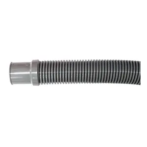 212 MAIN Gray Spiral Pool Filter Connector Hose (1.5 in x 3 ft) - Heavy-Duty, High-Pressure, Durable with Integrated Cuffs for Aquatic Fitness Equipment