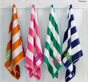 Personalized Cabana Beach Towel – Custom Name | 30x60 Premium Cotton