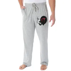 IT The Movie Men's Pennywise Face and Balloon Loungewear Sleep Bottoms Pajama Pants