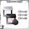 CARSLAN Black Magnet Pressed Setting Powder, 24H Longlasting Oil Control Translucent Powder, Poreless, Waterproof, Lightweight, No Caking, Talc Free