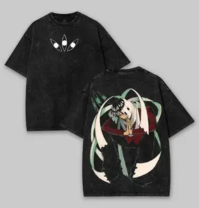 valentine shirts Retro Vintage Unisex Soul Eater Kishin Asura Anime Manga Acid Washed Heavyweight T-shirt, Anime Merch, Gift For Anime Fan. Menswear Top Tshirt Streetwear