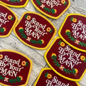 Stand by your man Iron on Patches