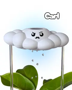 The Cloud Makers Carl the Cloud Dripping Rain Cloud for Houseplant Watering Handcrafted in North Georgia Expertly Designed Plant Watering System